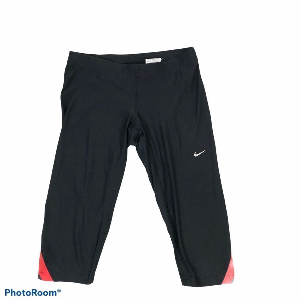 Ladies Nike Running Dri-Fit Black Capri Pants Sm‎